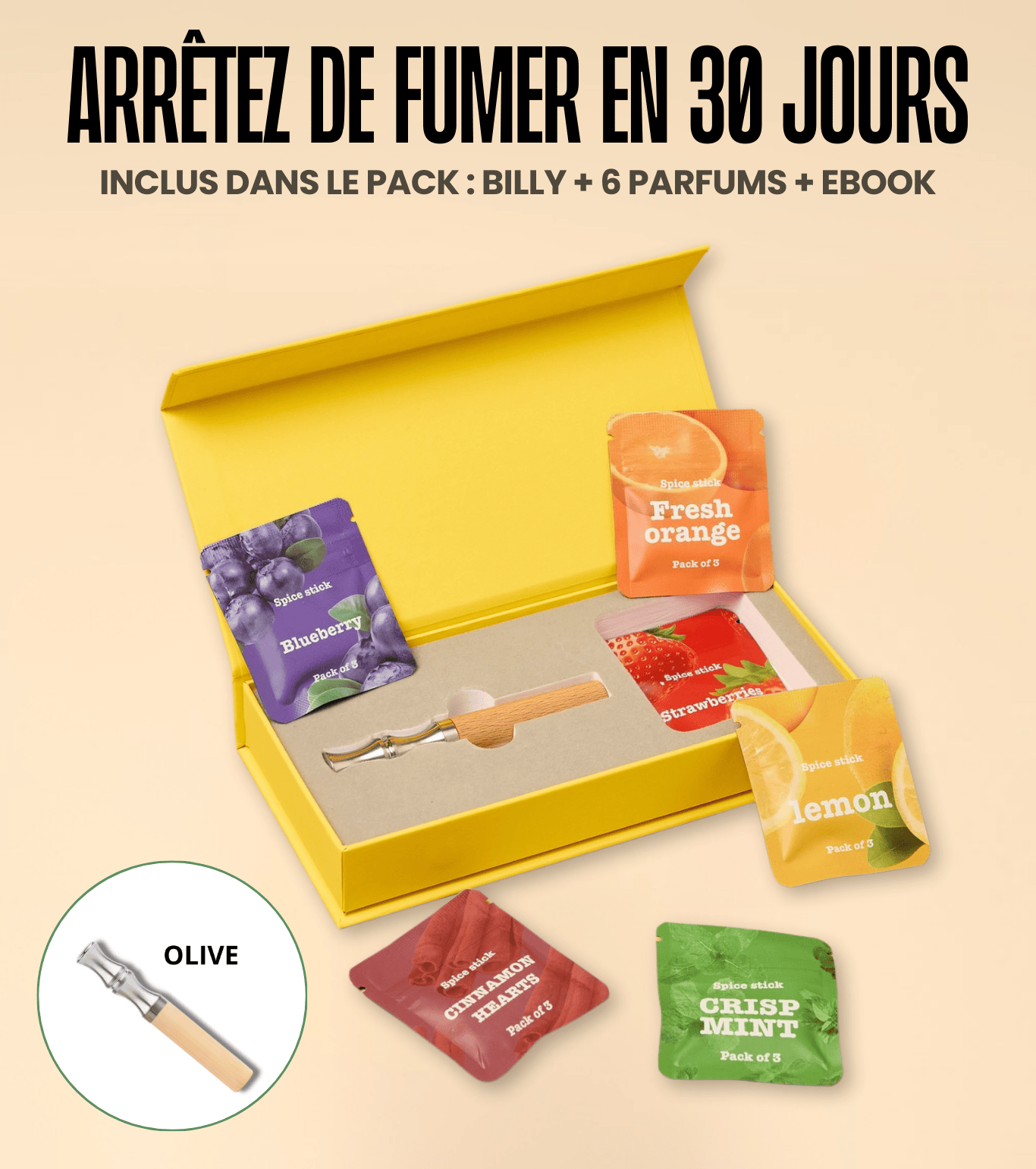 Pack de découverte pour arrêter de fumer- Billy™