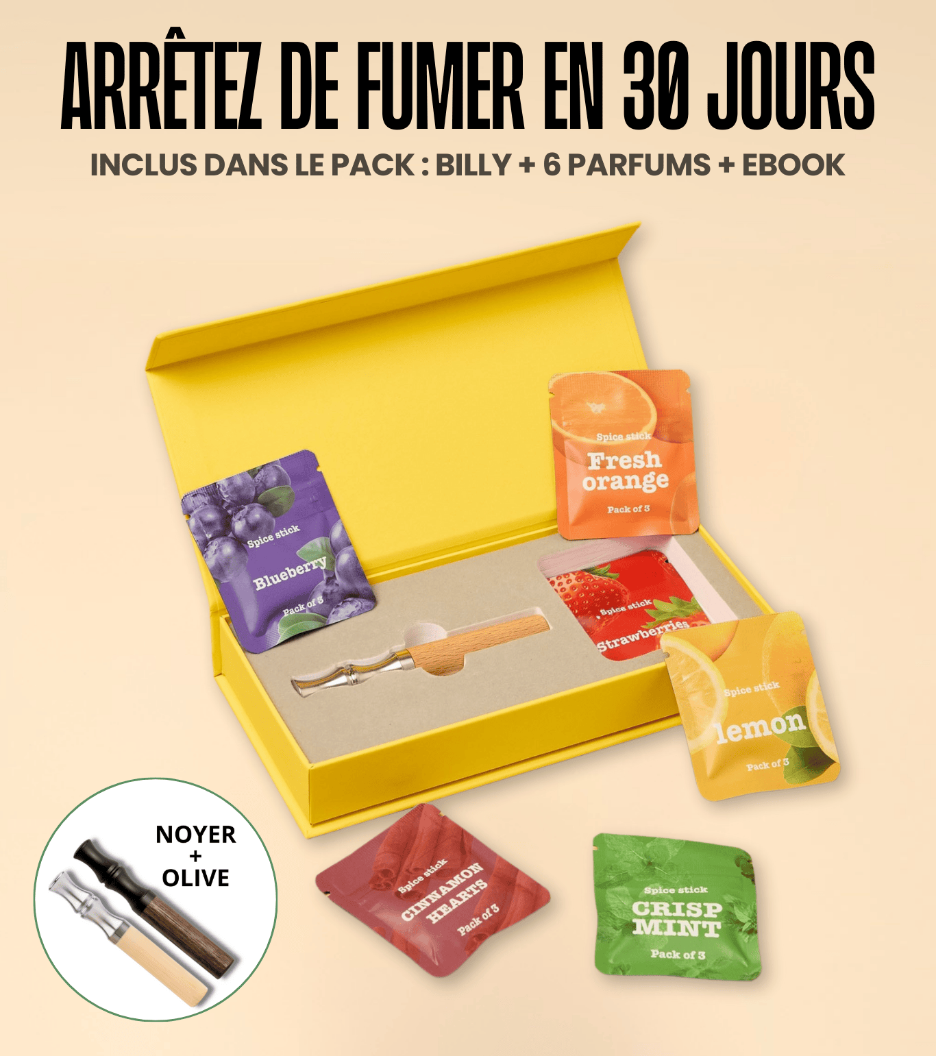 Pack de découverte pour arrêter de fumer- Billy™